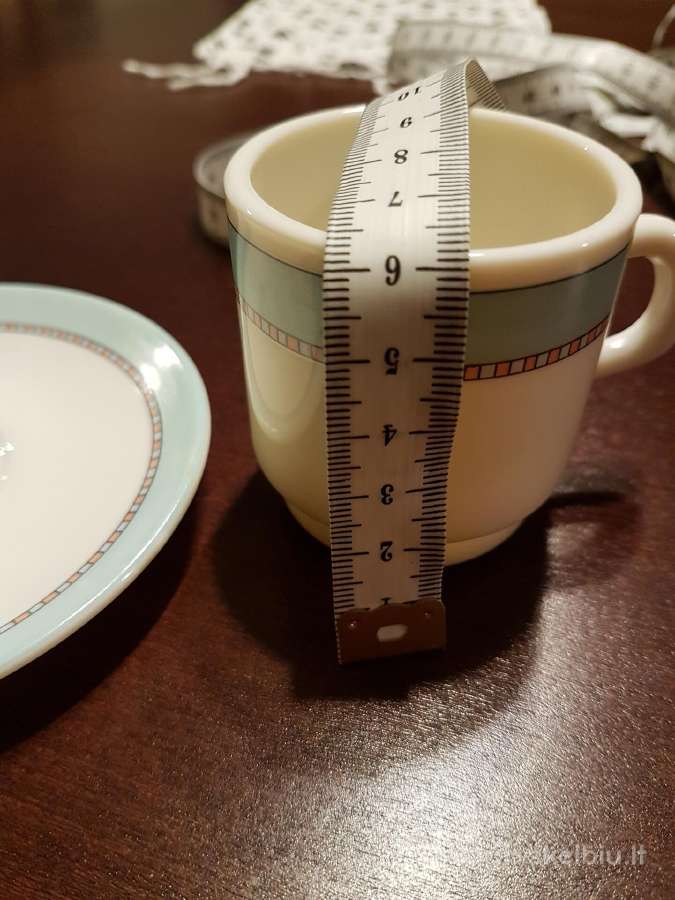 Prancūziškas Espresso kavos puodelis su lėkštute - nuotraukos Nr. 6