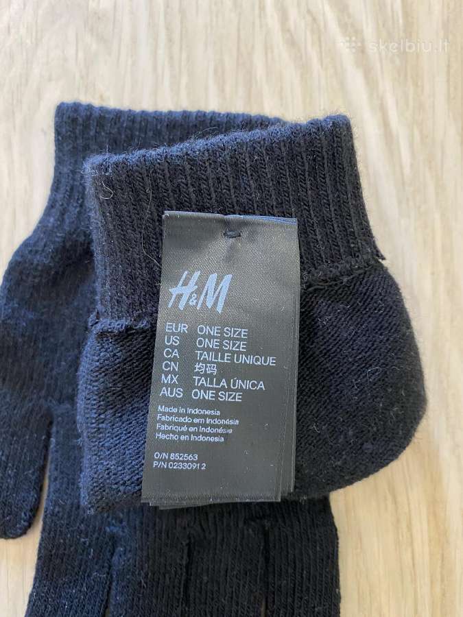 Juodos H&m pirštinės - nuotraukos Nr. 2
