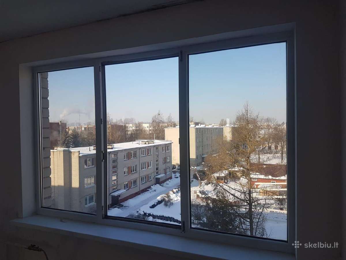 Plastikiniu, Aliuminiu langu, duru dazymas Objekte - nuotraukos Nr. 14