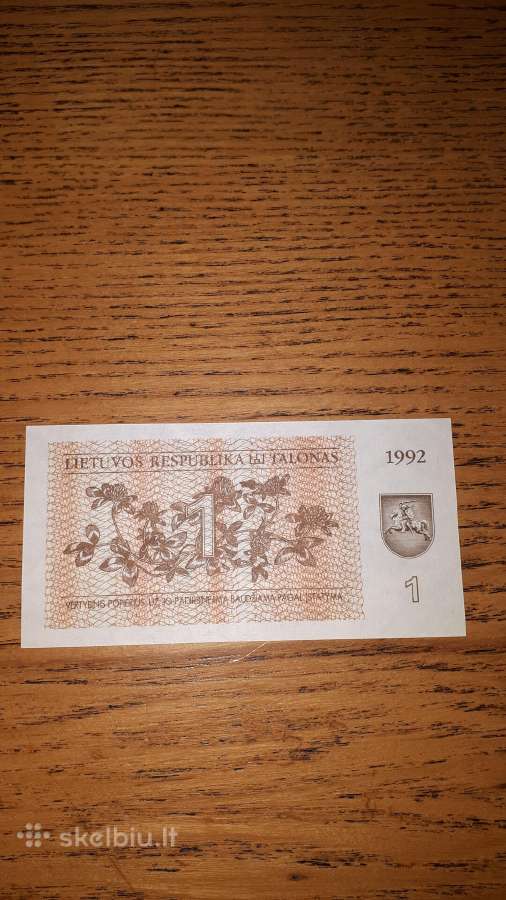 Lietuva 1 Talonas 1992m. Unc - nuotraukos Nr. 2