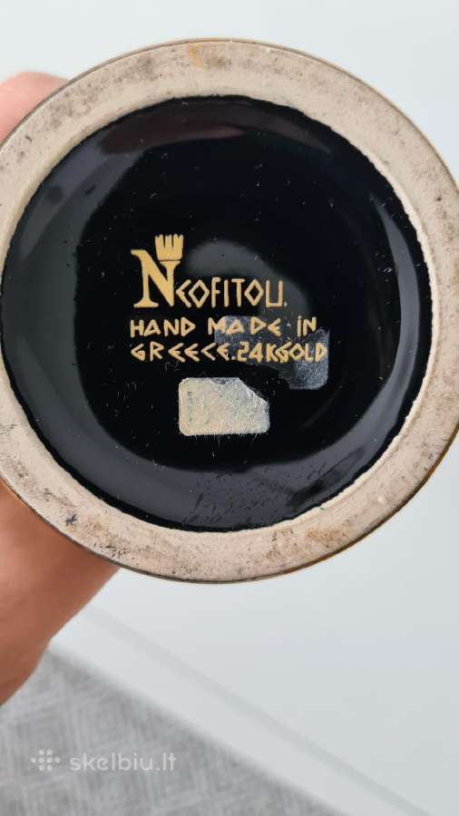 Neofitou vaza 24k gold hand made - nuotraukos Nr. 3
