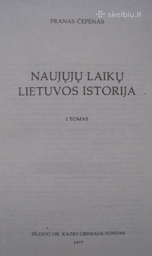 Pranas Čepėnas naujų laikų Lietuvos istorija 1+2 d - nuotraukos Nr. 7
