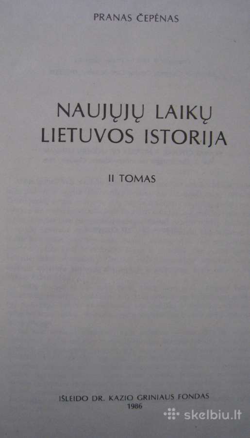 Pranas Čepėnas naujų laikų Lietuvos istorija 1+2 d - nuotraukos Nr. 8