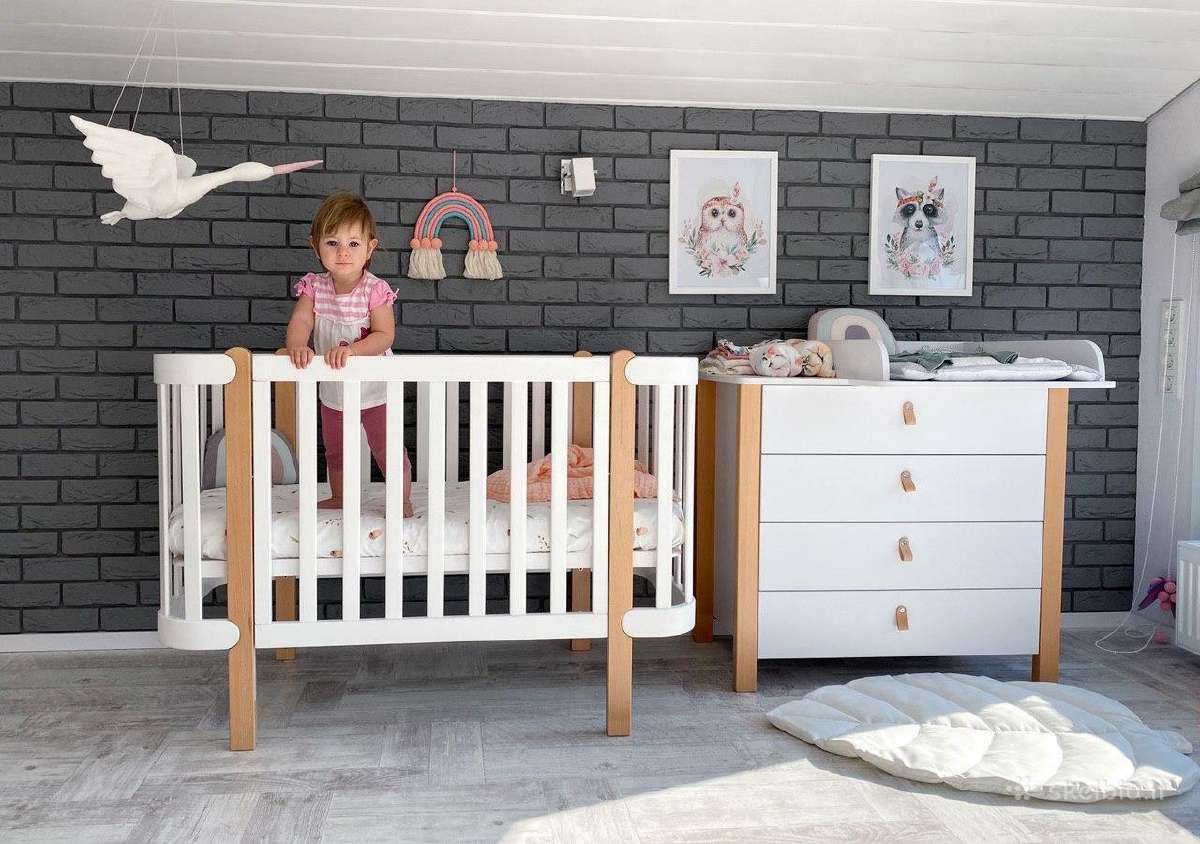 Lietuviška komoda " Mija "su vystymo stalu - nuotraukos Nr. 6