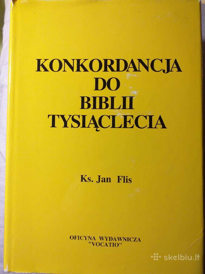 "Tūkstantmečio Biblijos" konkordancija lenkų k.