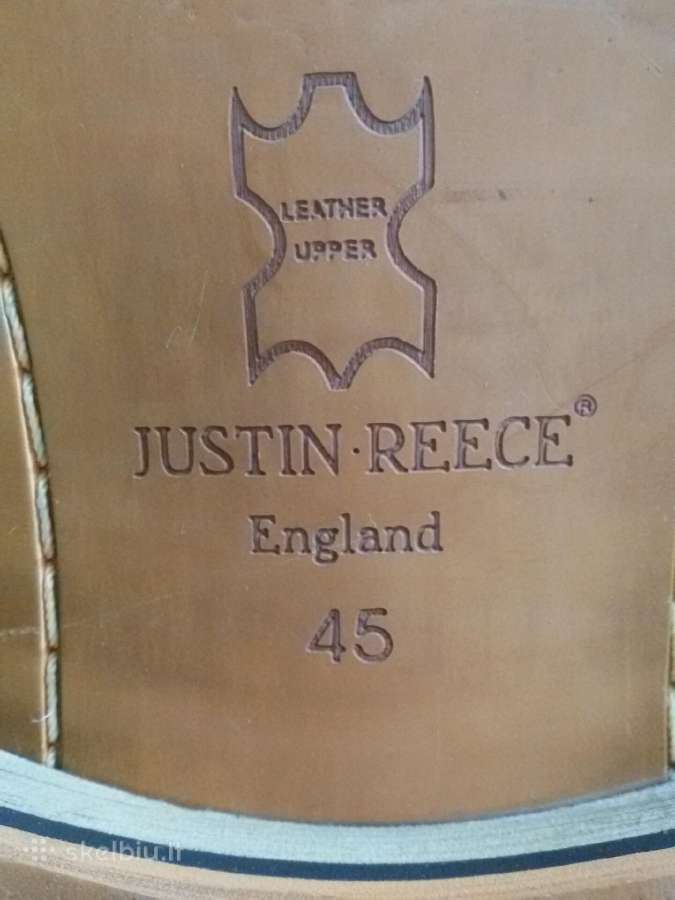 Batai"justin-reece"england 45 dydis odiniai - nuotraukos Nr. 2