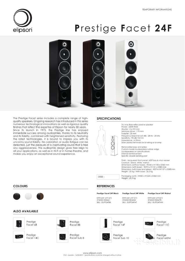 Elipson Prestige Facet 14f /24f 6b Heritage Xls15 - nuotraukos Nr. 8