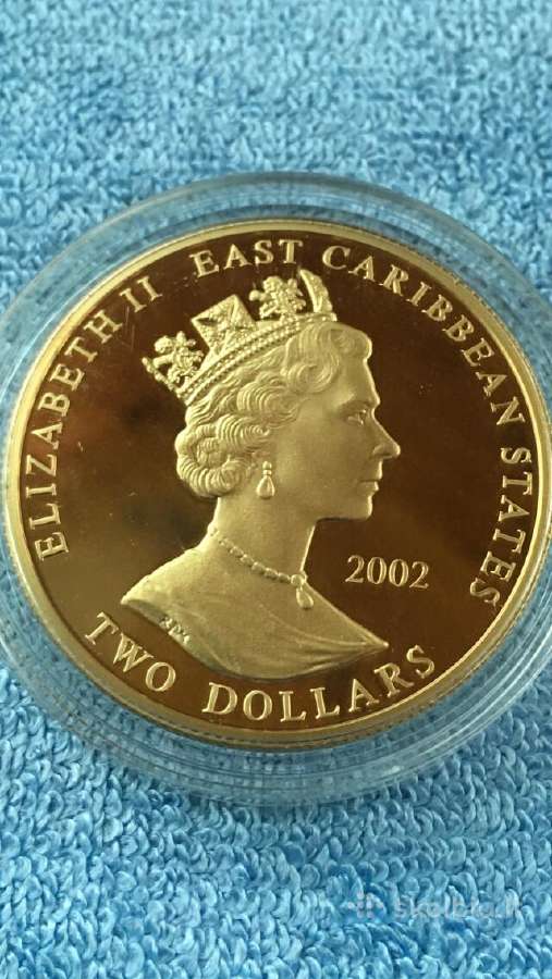 Moneta E.caribbean S. 2002m, 2 dollars, 2oz, cu-ni - nuotraukos Nr. 2
