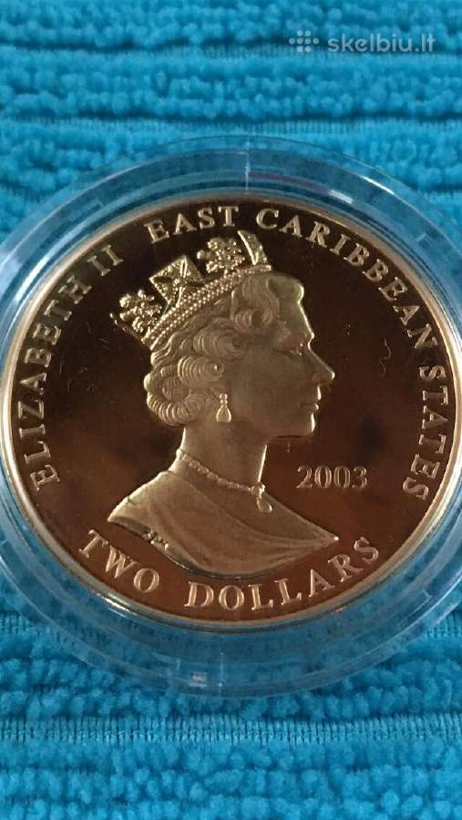 Moneta E.caribbean S. 2003m, 2 dollars, 2oz, cu-ni - nuotraukos Nr. 2