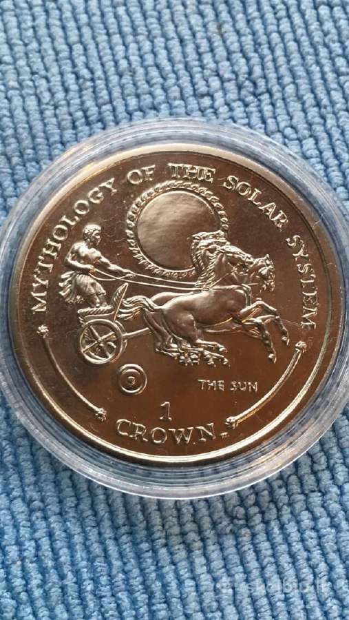 Moneta Gibraltar 2001m, 1 krona, cu-ni