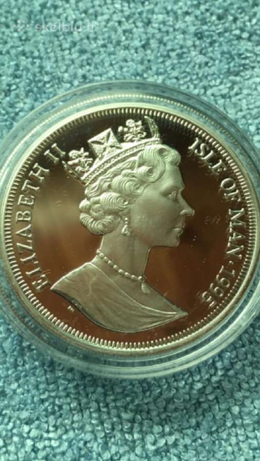 Moneta I.o.m. 1995m, 1 krona. sidabras(.925) - nuotraukos Nr. 2