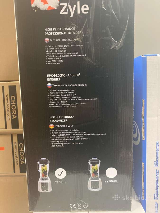 Zyle Galingas blenderis 1500/2200w naujas - nuotraukos Nr. 4