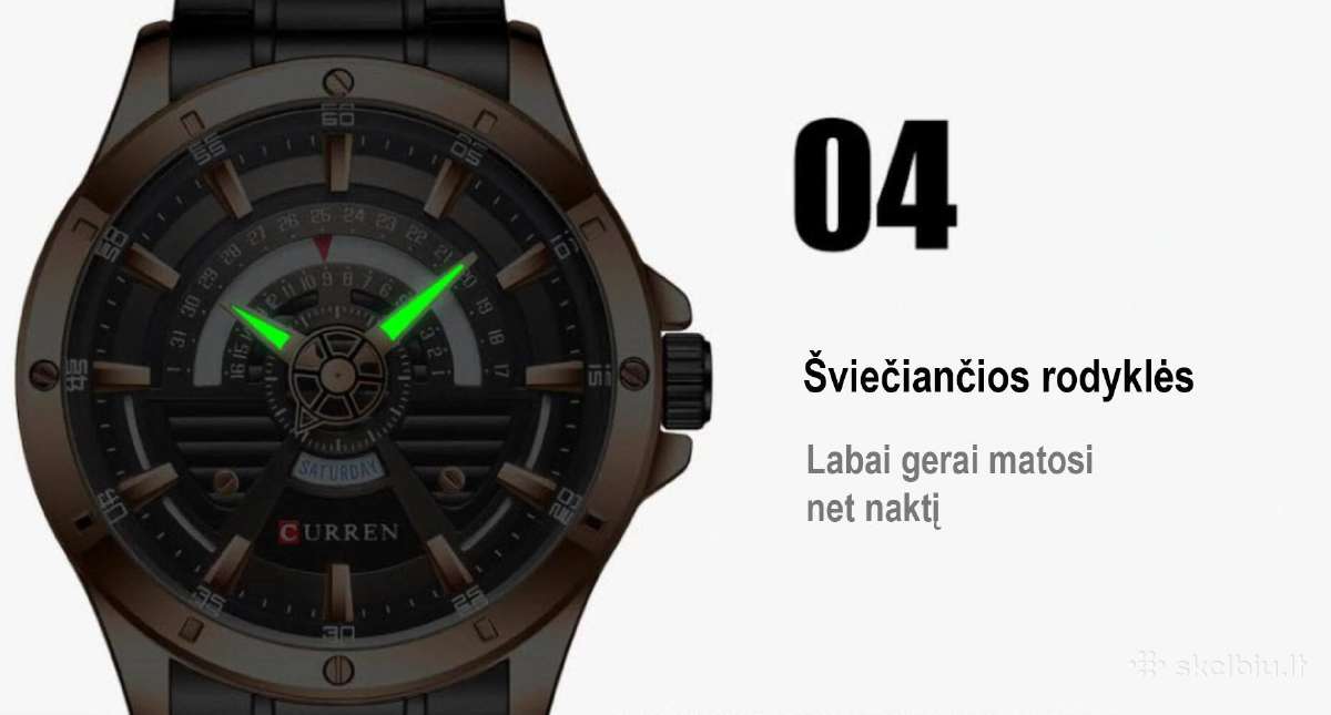 Laikrodis Curren Luxury - nuotraukos Nr. 8