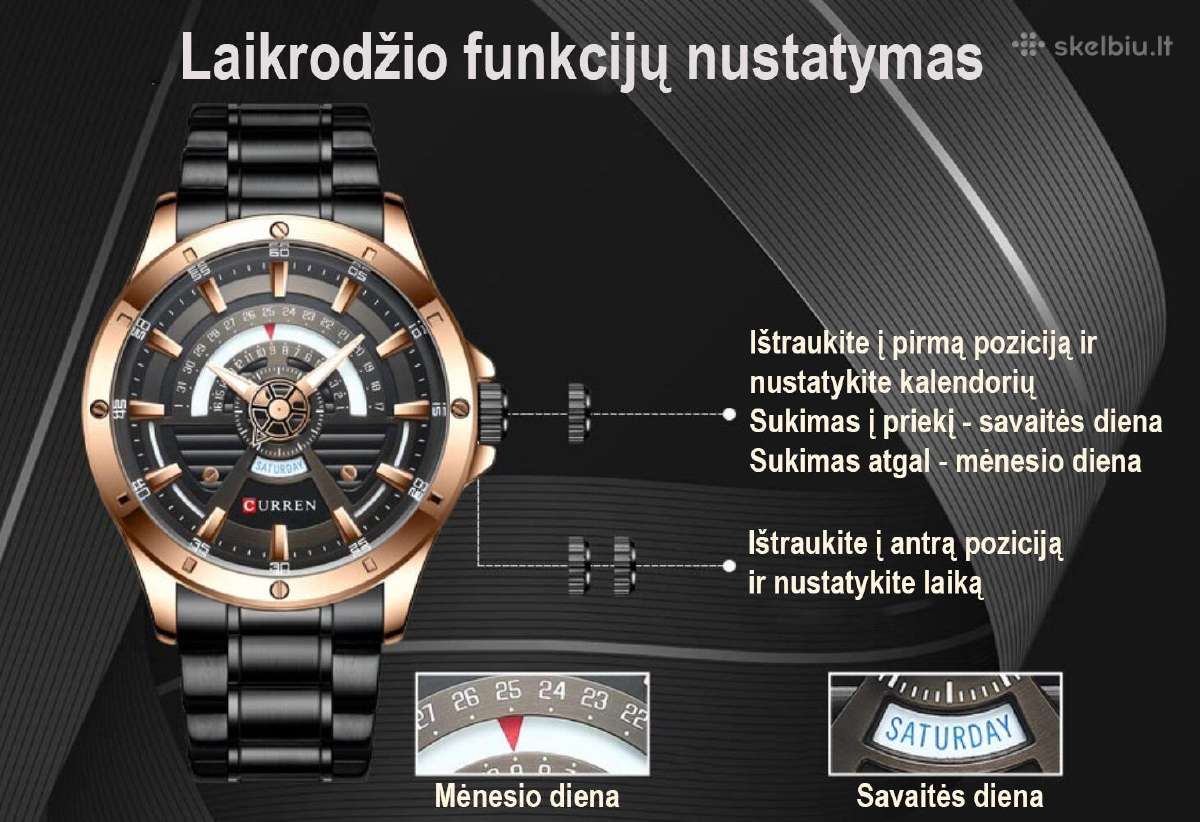 Laikrodis Curren Luxury - nuotraukos Nr. 9
