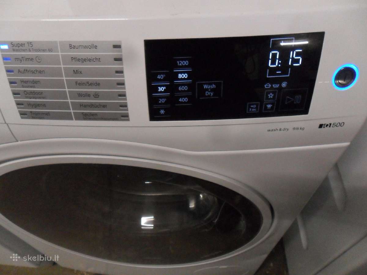 Skalbimo masina su dziovykle Siemens 9+6kg - nuotraukos Nr. 6