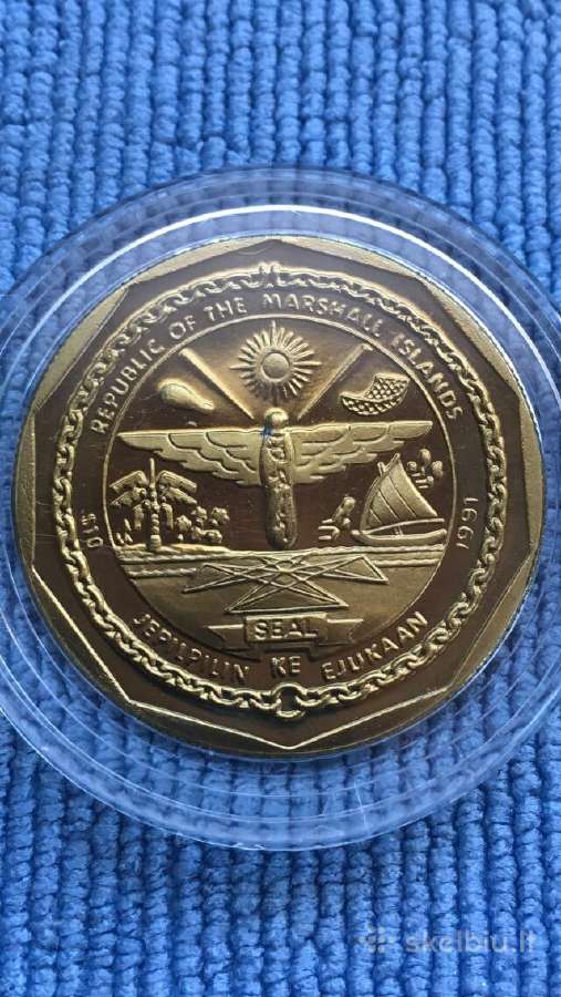Moneta Marshall isl. 1991m, 10 dollars - nuotraukos Nr. 2