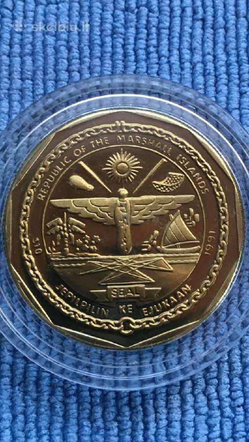 Moneta Marshall isl. 1991m, 10 dollars - nuotraukos Nr. 2
