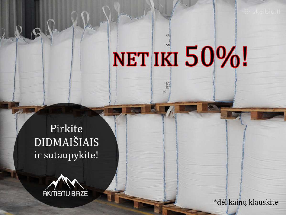 Dekoratyvinė skalda, gludinti akmenukai, mulčias - nuotraukos Nr. 6