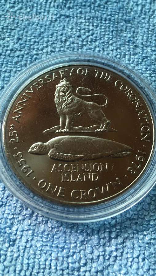 Moneta Ascension isl. 1978m 1 krona, cu-ni