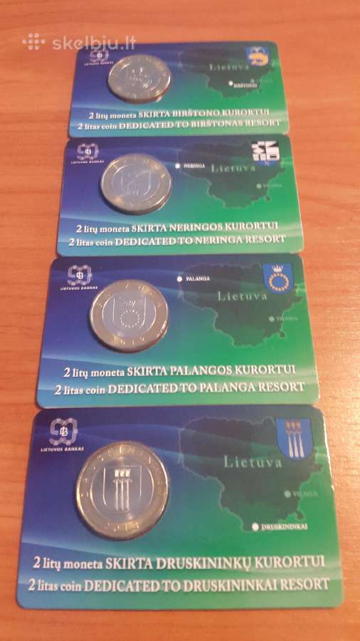 2 litai 2012 m.kurortams kortelėse