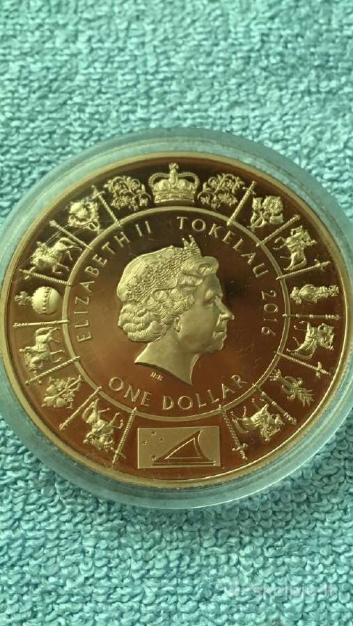 Moneta Tokelau 2016m, 1 dollar - nuotraukos Nr. 2