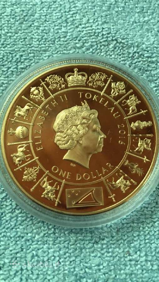 Moneta Tokelau 2016m, 1 dollar - nuotraukos Nr. 2