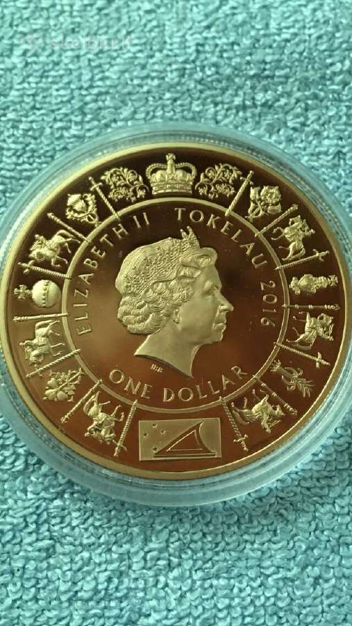 Moneta Tokelau 2016m, 1 dollar - nuotraukos Nr. 2