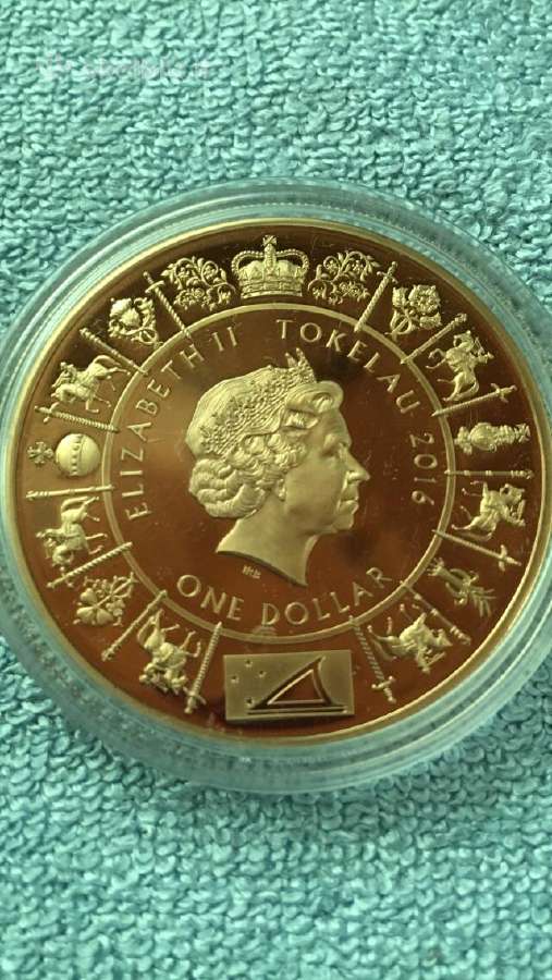 Moneta Tokelau 2016m, 1 dollar - nuotraukos Nr. 2