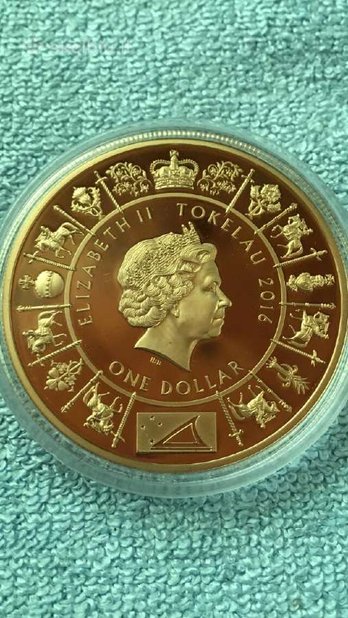 Moneta Tokelau 2016m, 1 dollar - nuotraukos Nr. 2