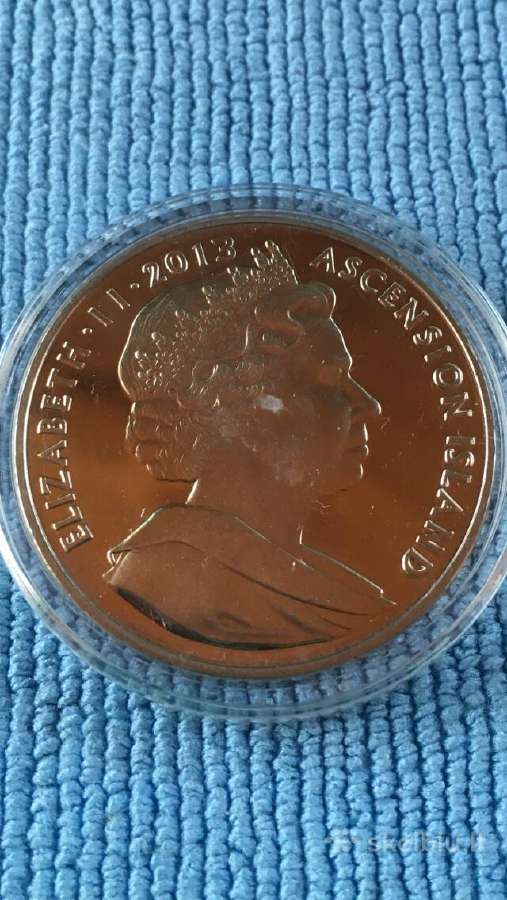 Moneta Ascension isl, 2013m, 1 krona, cu-ni - nuotraukos Nr. 2