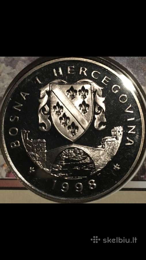 Moneta Bosna i H. 1998m, 5 marka, cu-ni - nuotraukos Nr. 2