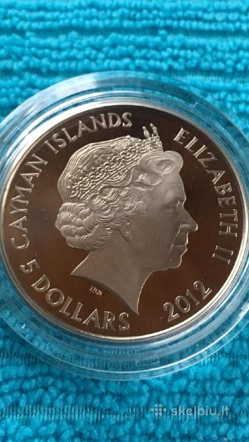Moneta Cayman 2012m, 5 dollars, cu-ni - nuotraukos Nr. 2