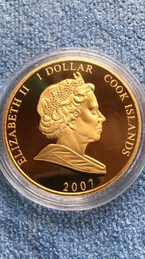 Moneta Cook isl, 2007m, 1 dollar, cu-ni - nuotraukos Nr. 2