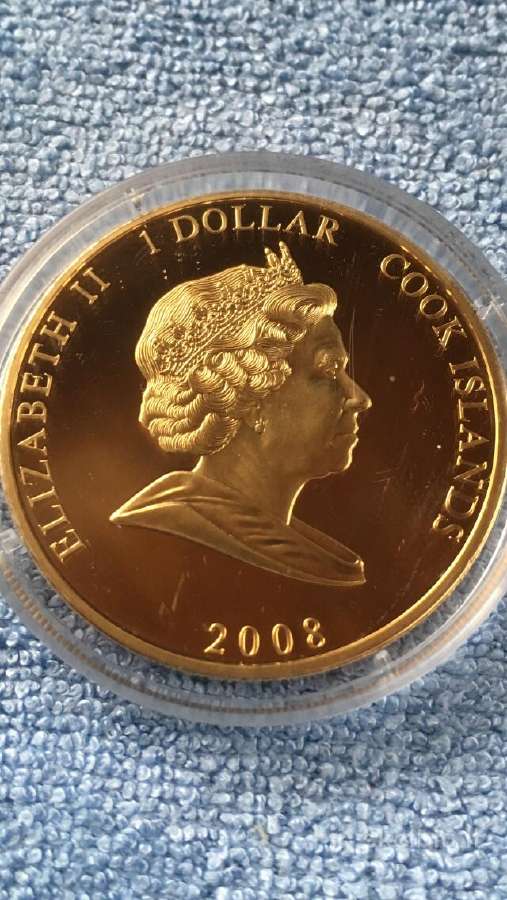 Moneta Cook isl, 2008m, 1 dollar, cu-ni - nuotraukos Nr. 2