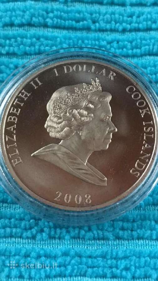 Moneta Cook isl, 2008m, 1 dollar, cu-ni - nuotraukos Nr. 2