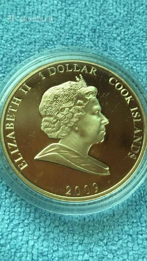 Moneta Cook isl, 2009m, 1 dollar, cu-ni - nuotraukos Nr. 2