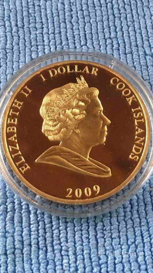 Moneta Cook isl, 2009m, 1 dollar, cu-ni - nuotraukos Nr. 2