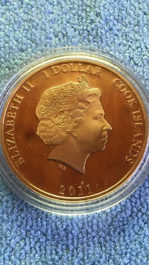 Moneta Cook isl, 2011m, 1 dollar, cu-ni - nuotraukos Nr. 2