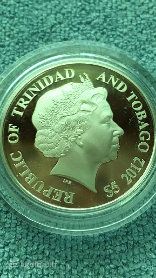 Moneta Trinidad & T. 2012m, 5 dollars, sidabras - nuotraukos Nr. 2