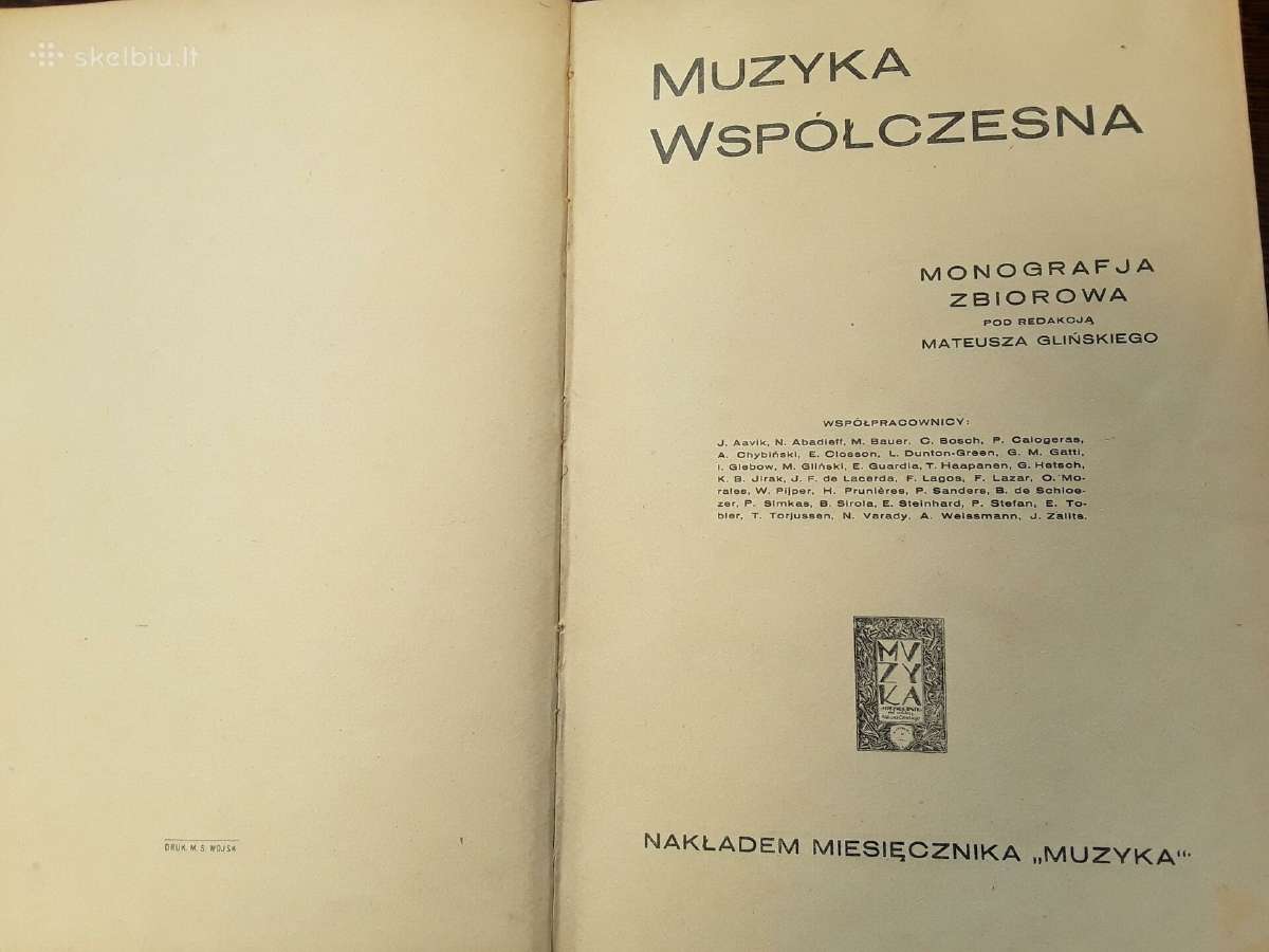 Muzika wspolczesna . 1926 m