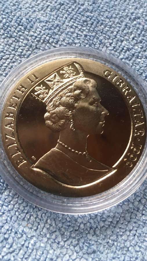 Moneta Gibraltar 1993m. 1 krona, cu-ni - nuotraukos Nr. 2