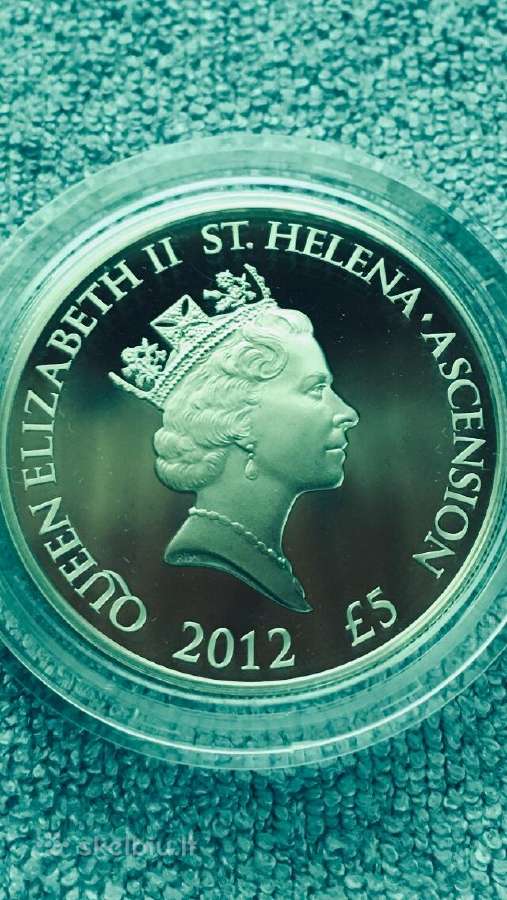 Moneta St.helena 2012m. 25 centu, proof cu-ni - nuotraukos Nr. 2
