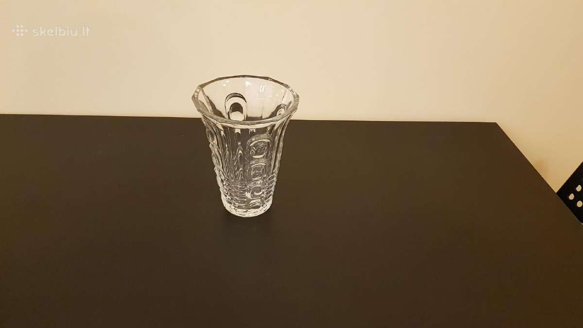 Vaza Krištolinė Antikvarinė - nuotraukos Nr. 2