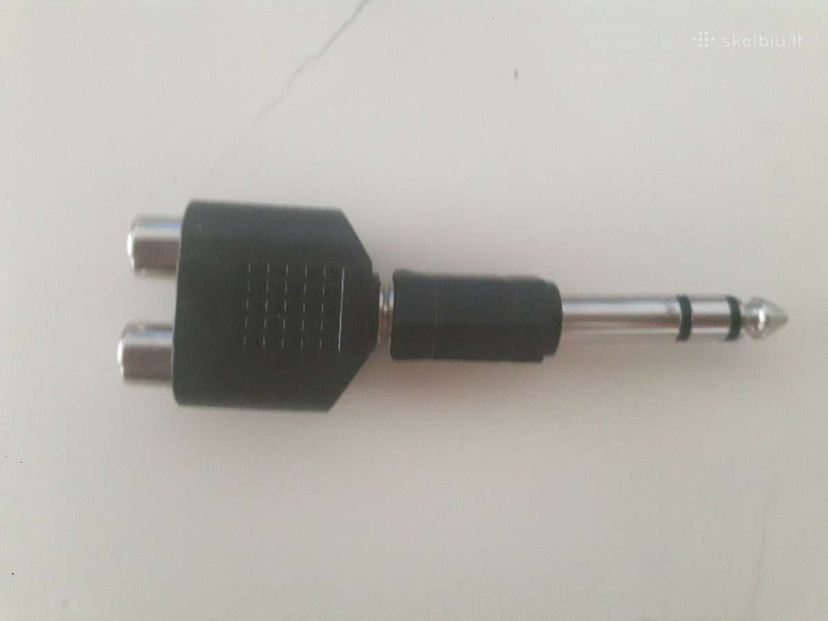 Perėjimas 2.5mm kištukas-2xrca lizdai 2.5mm Rca - nuotraukos Nr. 3