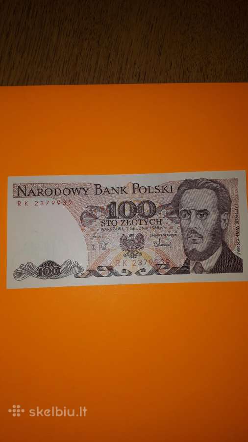 Lenkija 100 Zlotų 1988m. Unc