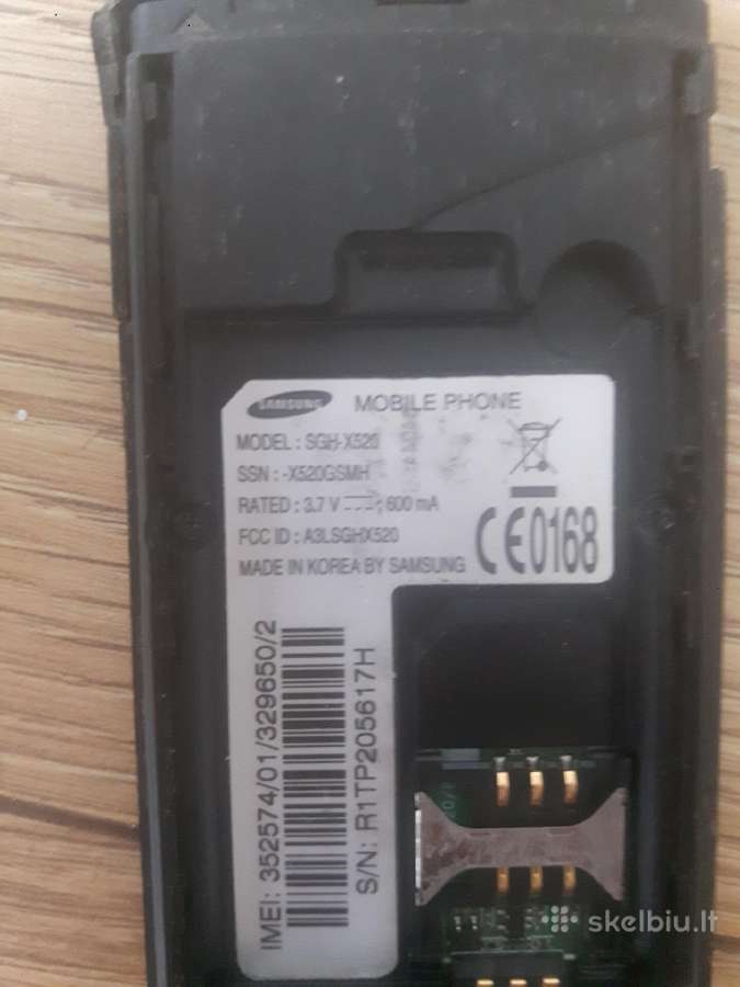 Samsung Sgh-520 dalimis - nuotraukos Nr. 4