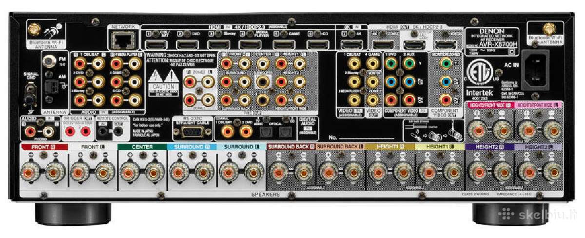 Denon Avr-x2800h recyveris naujas garantija - nuotraukos Nr. 5