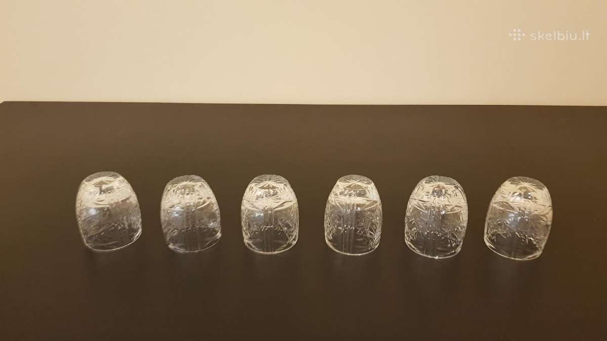 Vintažiniai krištoliniai stikliukai_taurelės - nuotraukos Nr. 2