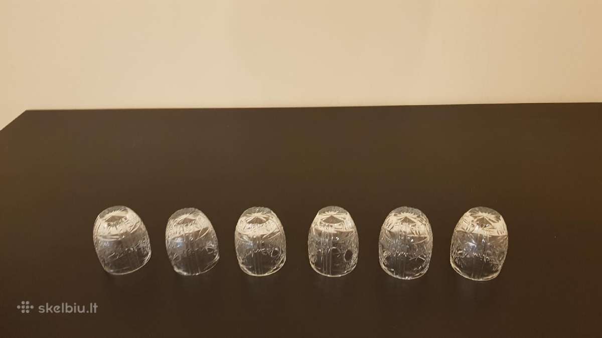 Vintažiniai krištoliniai stikliukai_taurelės - nuotraukos Nr. 5