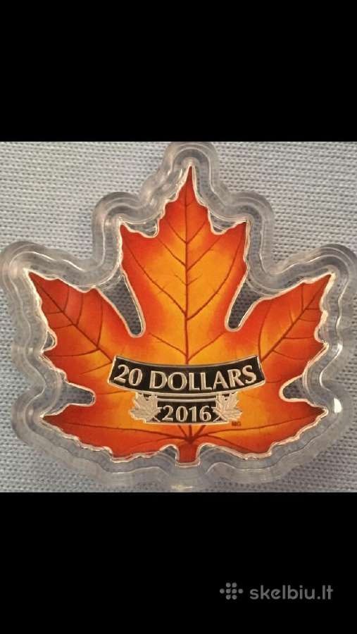 Moneta Canada 2016m. 20 dollars, sidabras